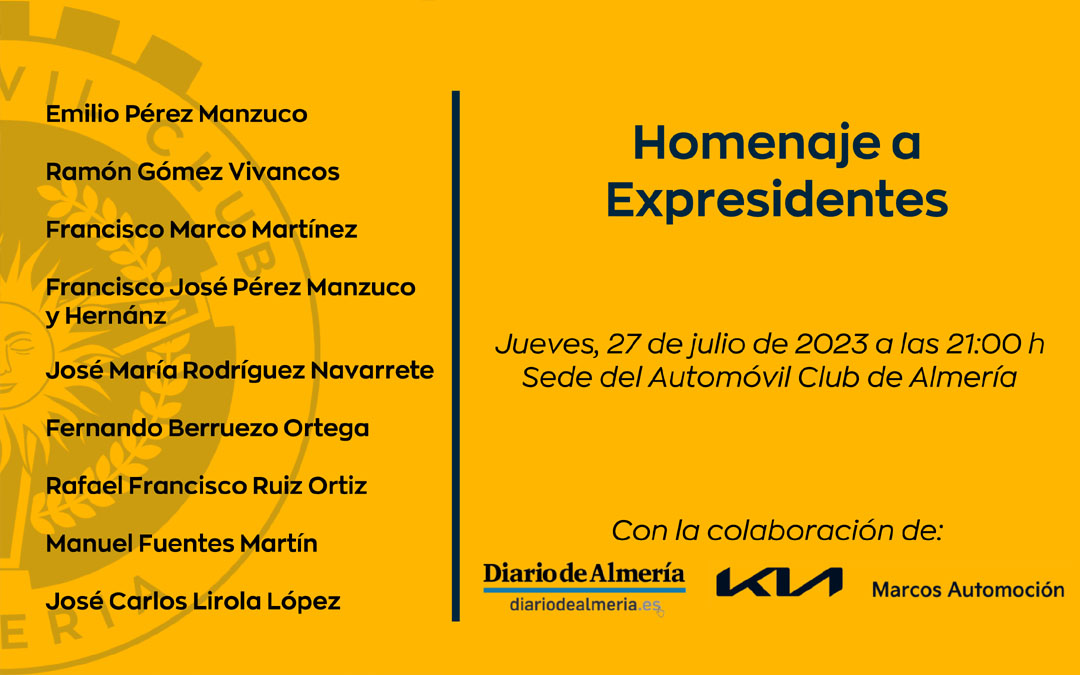 Homenaje a expresidentes