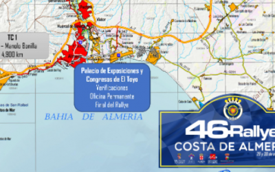 Mapa del recorrido del 46 Rallye Costa de Almería